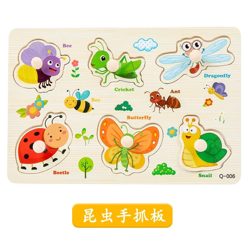 Wooden Puzzles for Toddlers Montessori Baby in USA