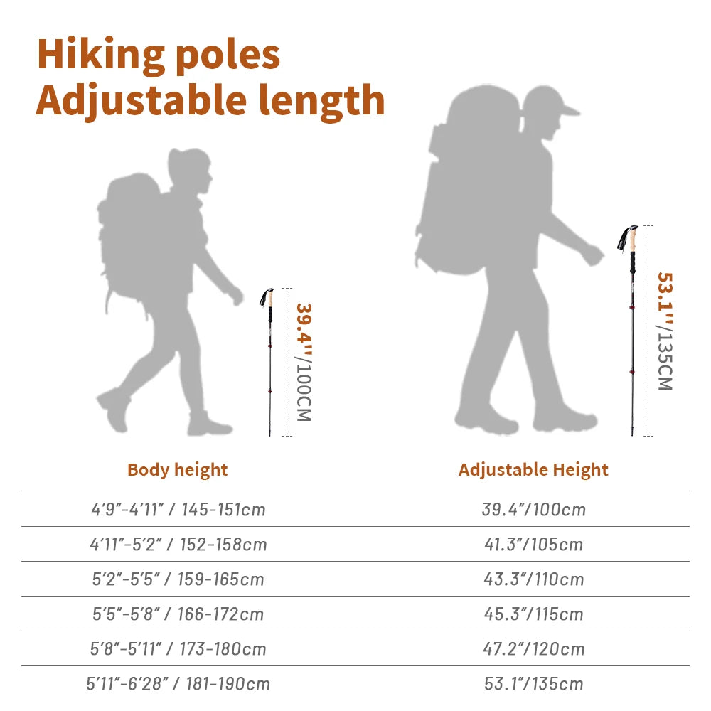 Telescopic Sticks Lightweight Walking Hiking in USA