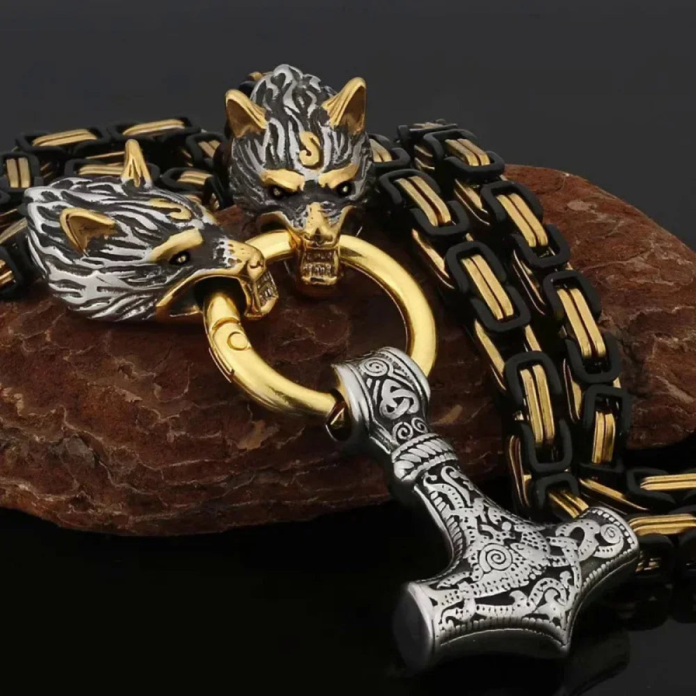 Fashionable Exquisite New Retro Nordic Viking Hammer Pendant in USA