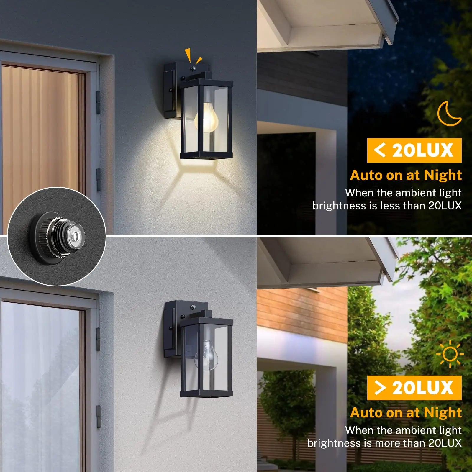 Outdoor Porch Lights Outlet, Dusk to Dawn Porch Light Wall IN USA.