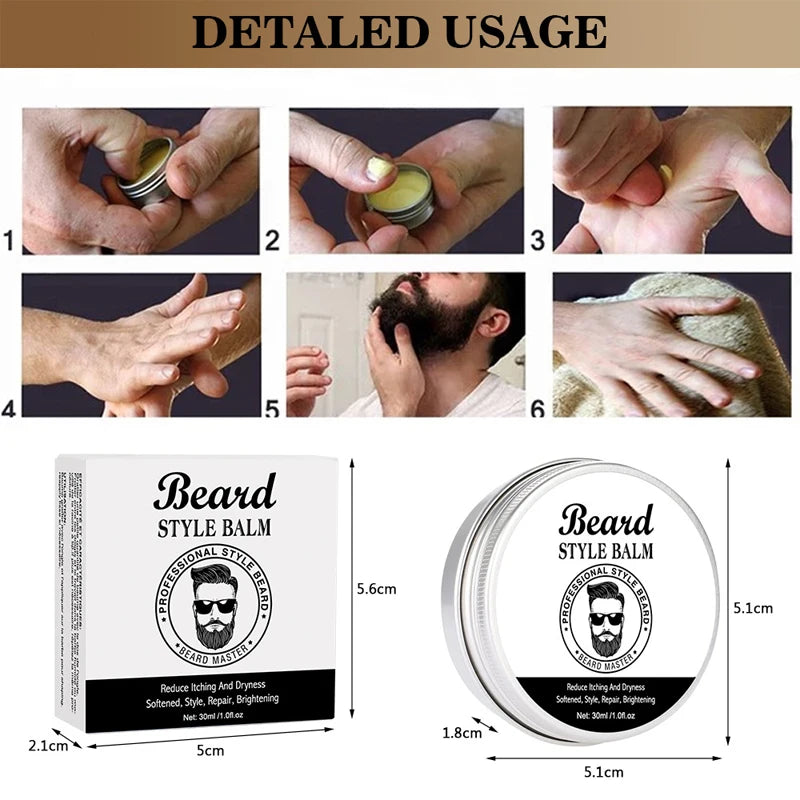 Beard Balm Men Natural Beard Care Wax Balm in USA