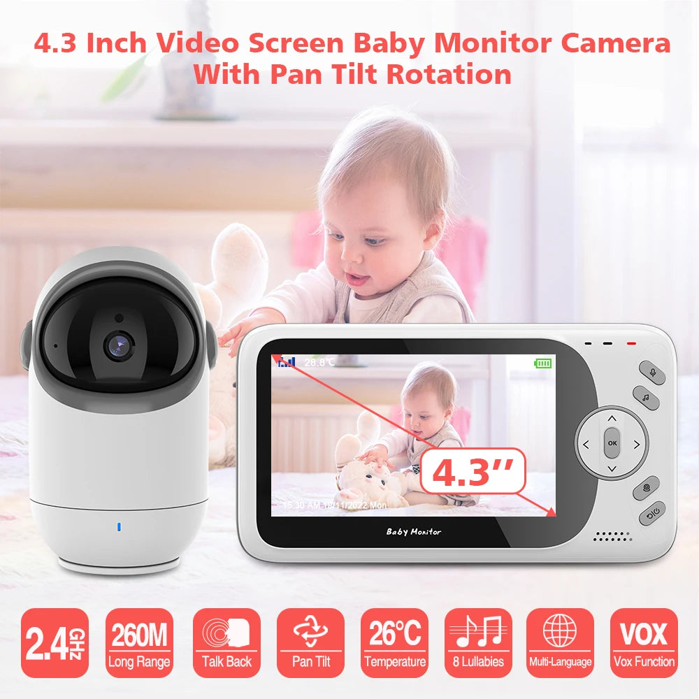 Baby Monitor Pan Wireless Night Security Camera IN USA.