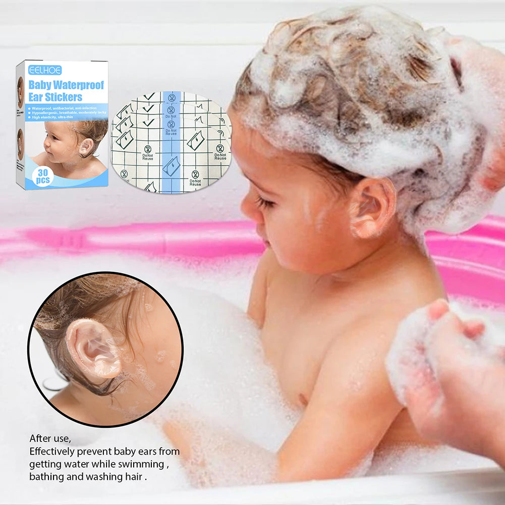 Baby Waterproof Ear Stickers Swimming Infant Disposable in USA