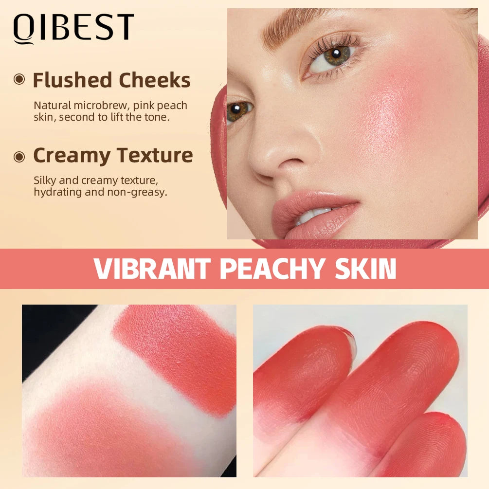 QIBEST Lipstick Blush Stick Eyes Cheek Lip Tint Buildable in USA