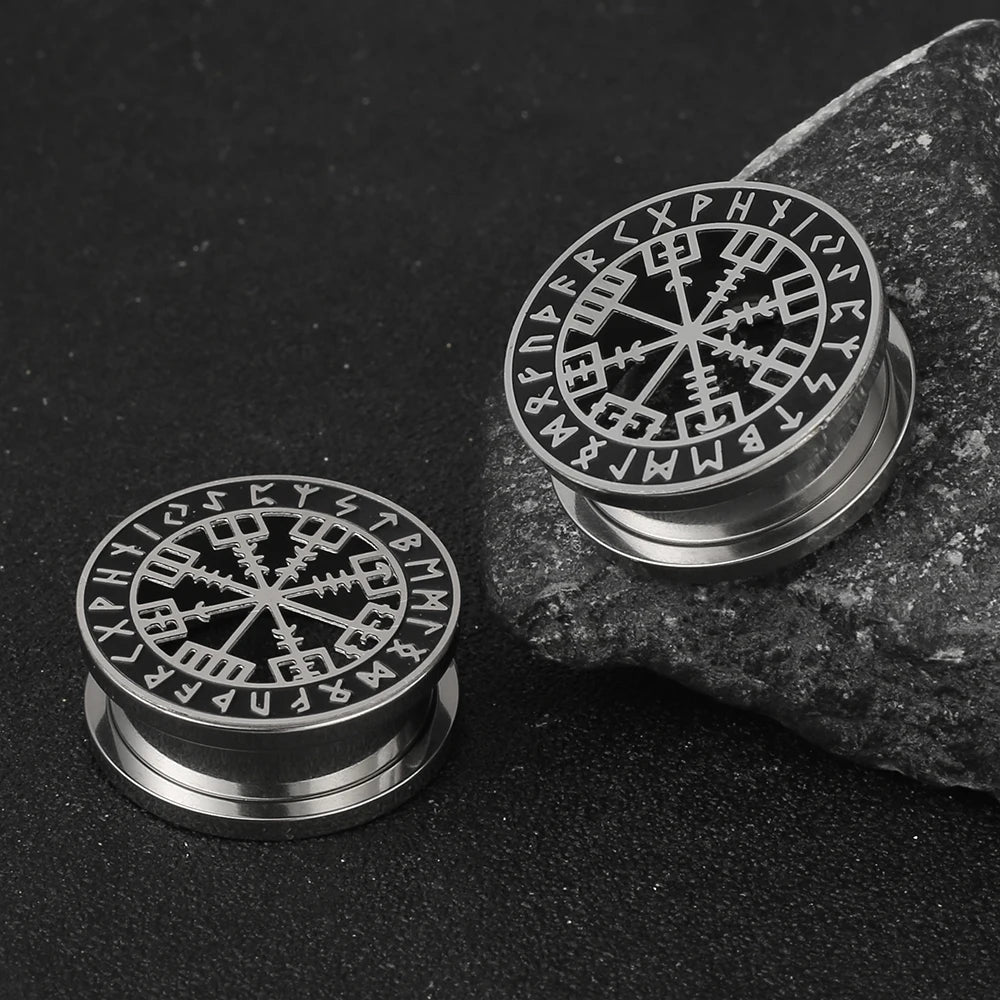 Stainless Steel Ear Gauges Stretcher Viking Rune Ear in USA