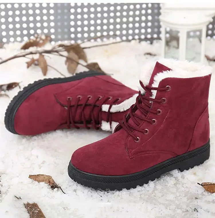 Women Boots Snow Plush Women Shoes Platform Boots in USA