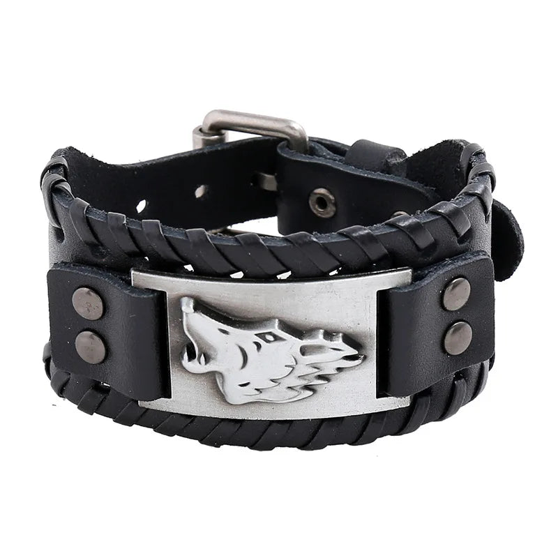 Leather Pirate Compass Bracelet Men's Bracelet in USA