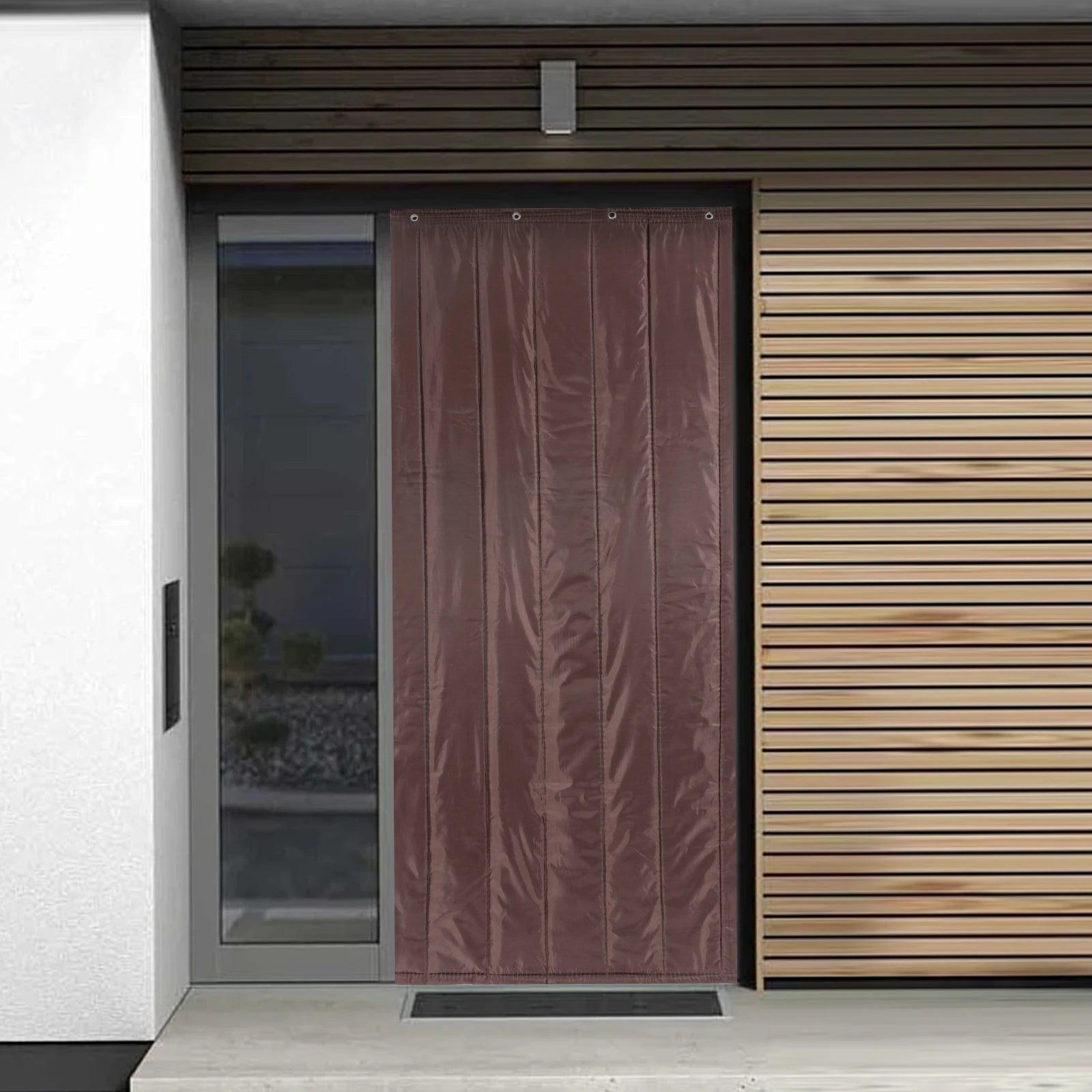 Insulated Door Curtain Thermal Cover Soundproof Winter Doorways in USA