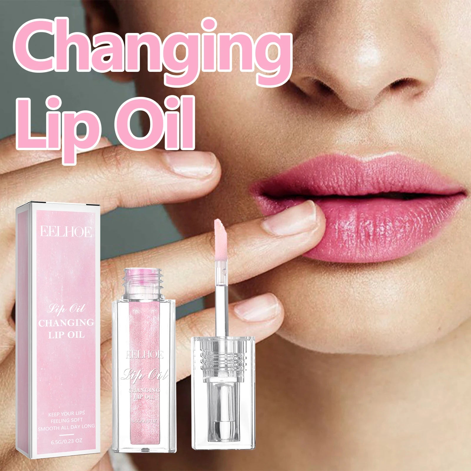 Changing Lip Oil Transparent Lip Gloss Oil Lip Balm in USA