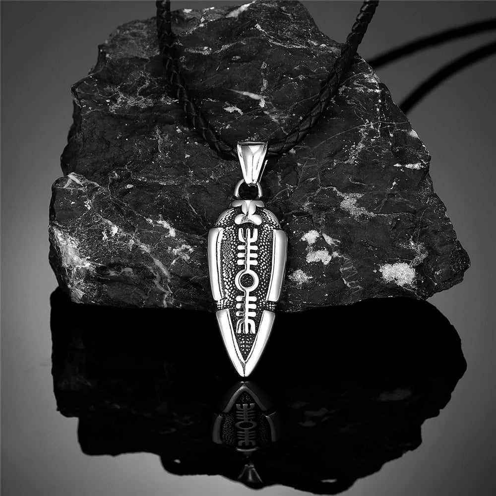 Men Stainless Steel Gungnir Pendant Viking Rune Valknut in USA