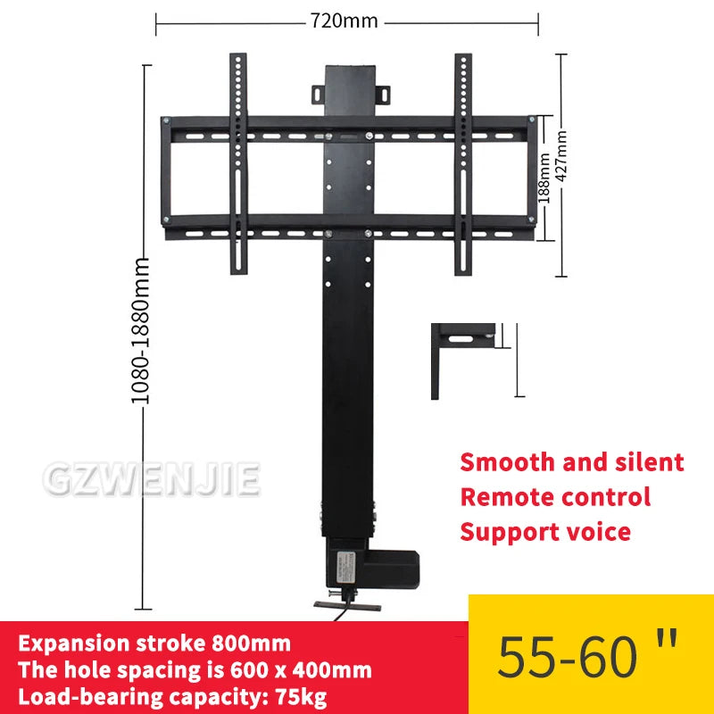 Motorized TV Lift for TVs Height Adjustable TV Stand in USA.