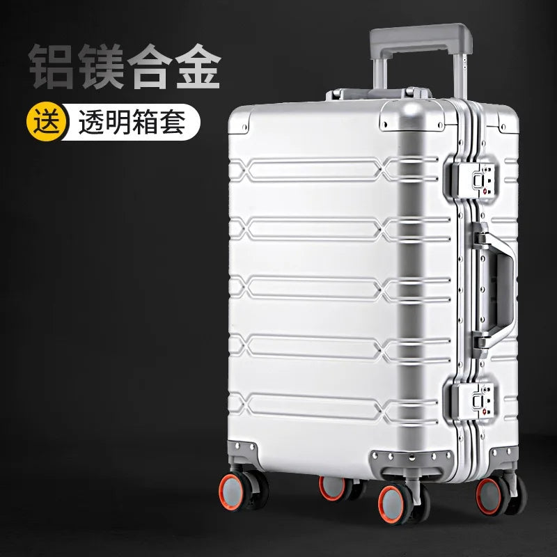 Aluminium Suitcases Wheeled Trolleys Business Trip in USA