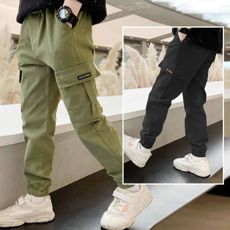 New Spring Autumn Boys Pants Casual Long Style Trousers in USA