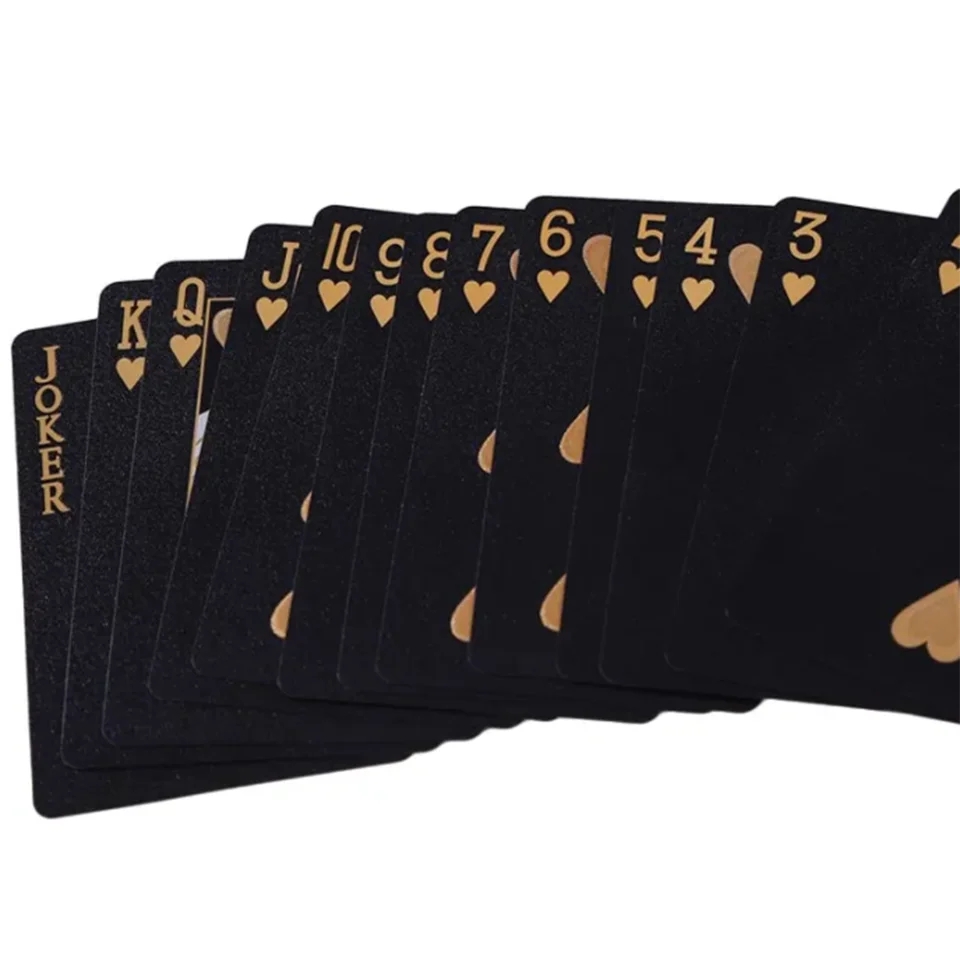 Color Rose Black Gold Playing Card Game Card Group in USA