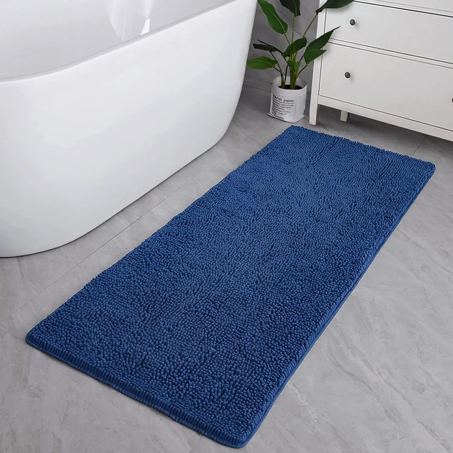 Non-slip super absorbent Bath mat Soft pile Foot mat Bathroom