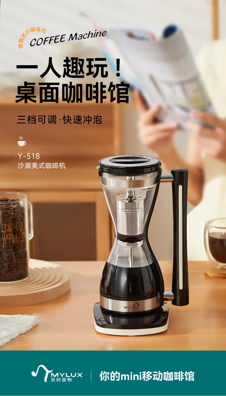 Syphon Coffee Brewer Home Hand Brewed Coffee Pot with Heating in USA.