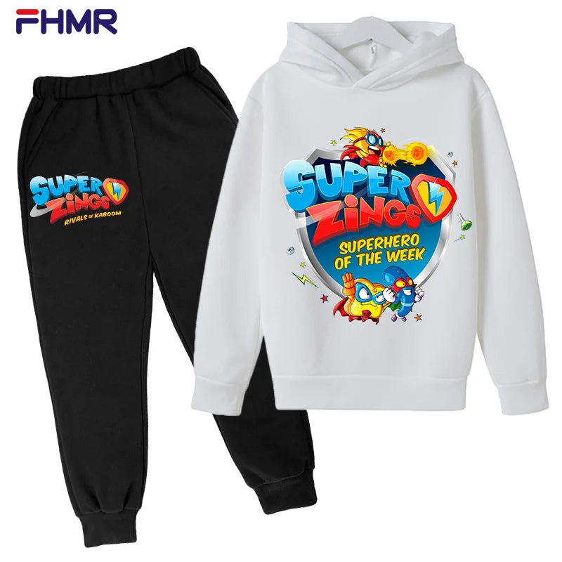 Boys Hoodies+Pants Sets New Autumn Baby Tops Clothing in USA