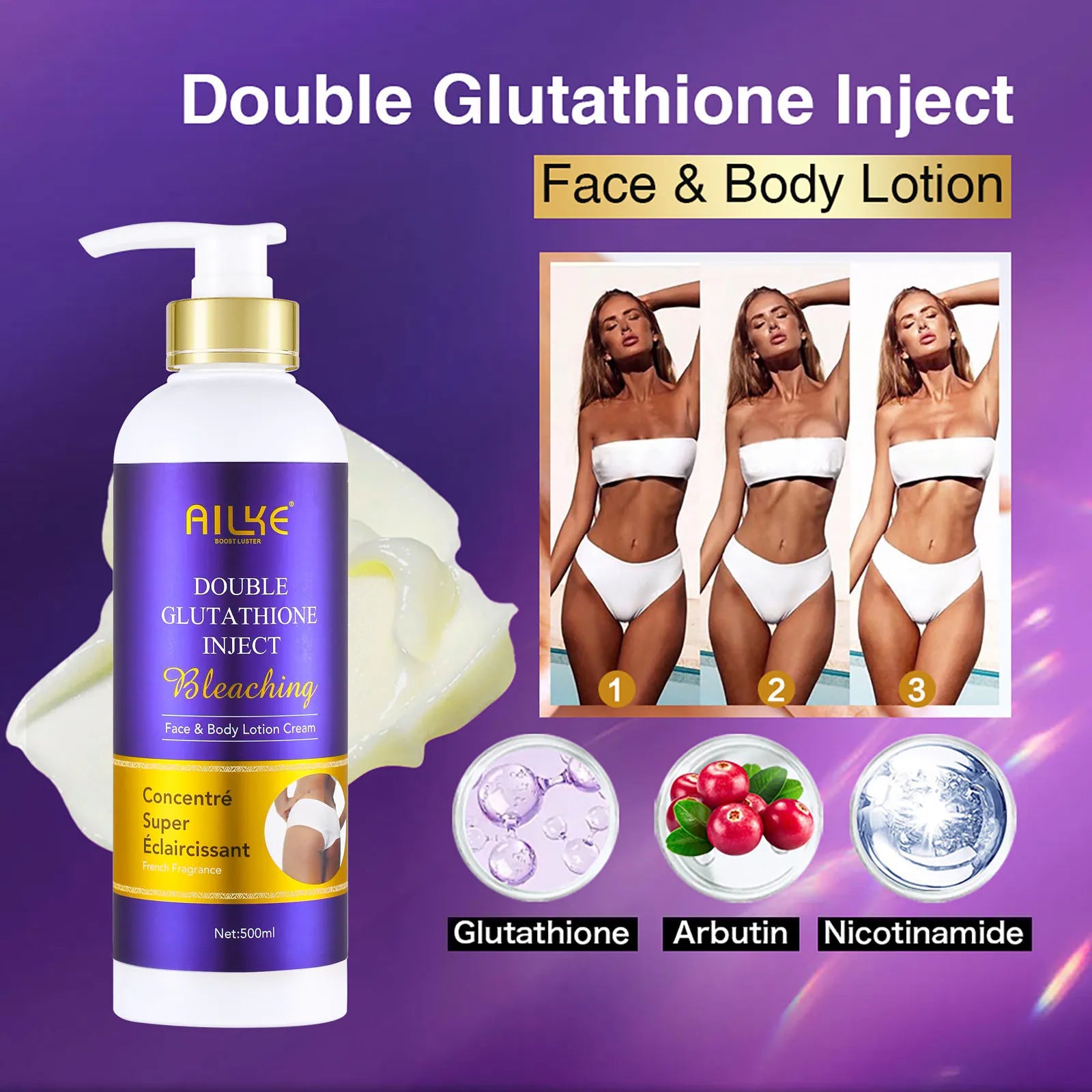 AILKE Bleaching Skin Care, With Double Glutathione, in USA