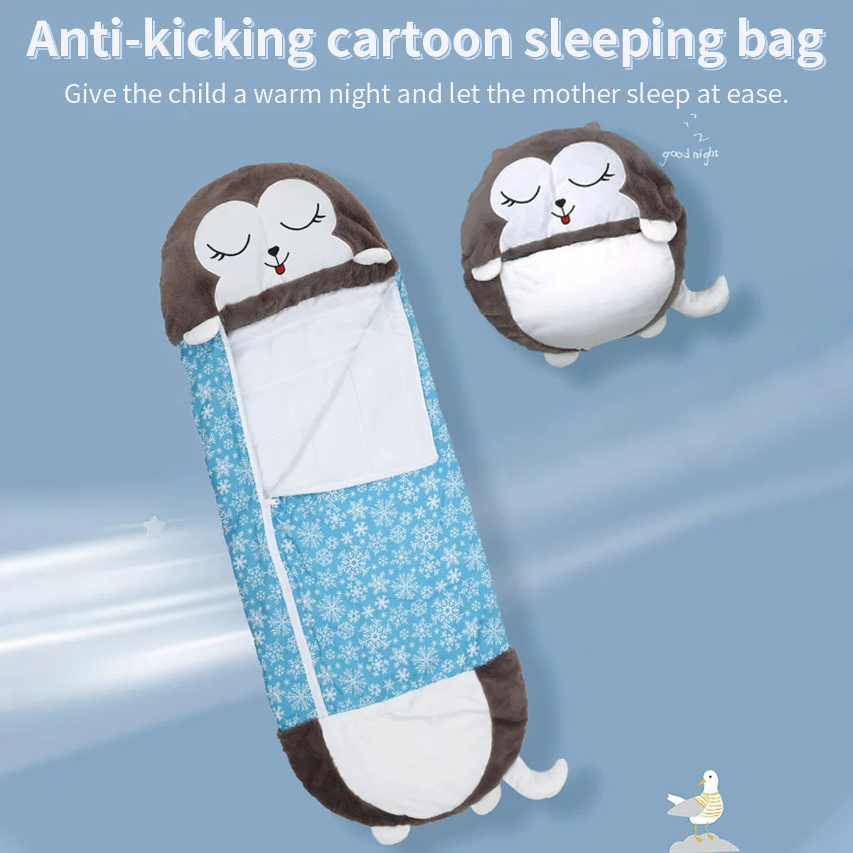 Children's Cartoon Sleeping Bag Pillow Birthday Gift Kids in USA