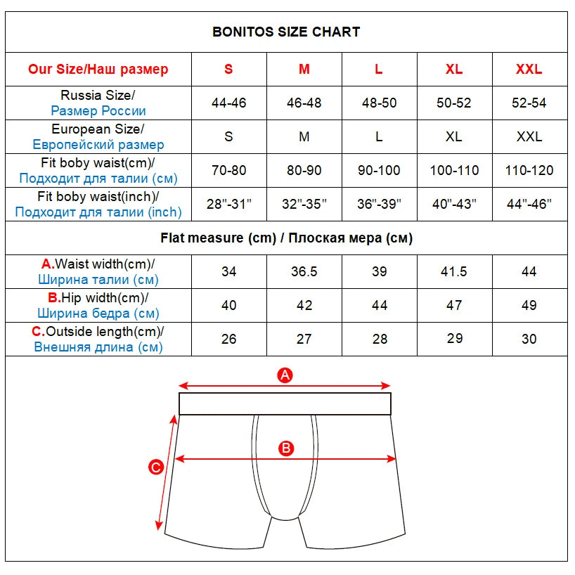 Men Panties Polyester Underwear Male Brand Boxer in USA