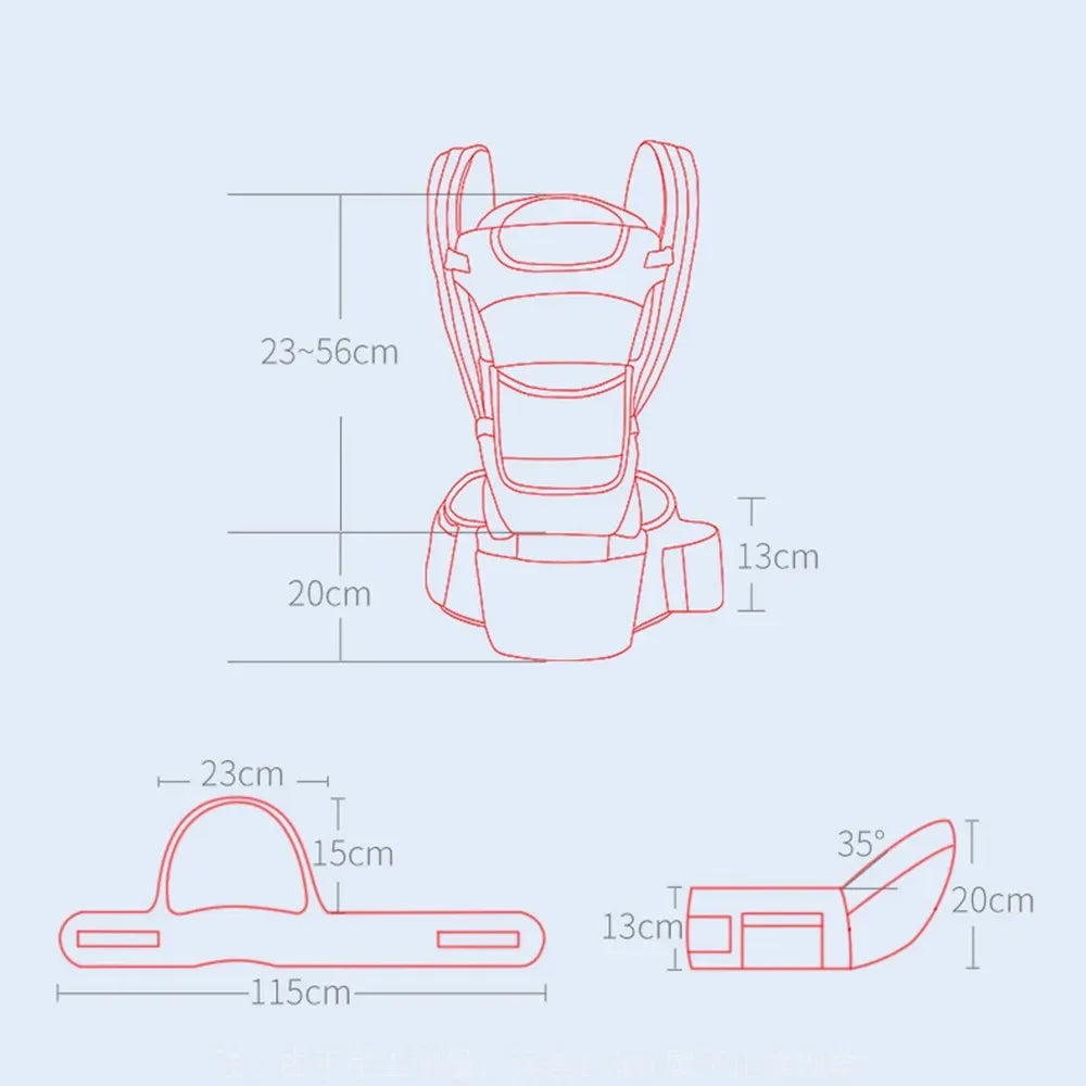 Newborn Ergonomic Baby Carrier Backpack Infant Baby Hipseat in USA