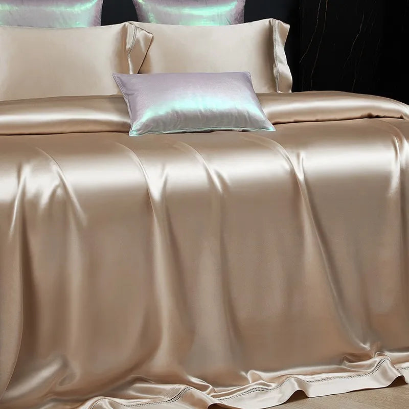 Premium Solid Color Bedding Set Soft Silky Duvet Cover in USA