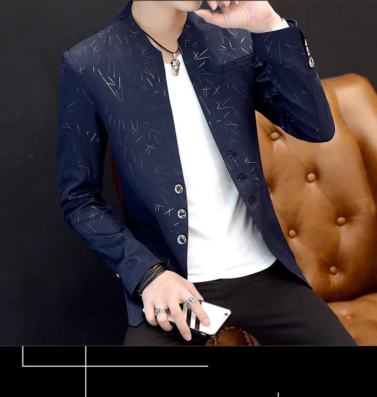 Chinese Tunic Casual Suit Thin Jacket Youth in USA