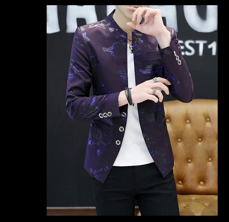 Chinese Tunic Casual Suit Thin Jacket Youth in USA