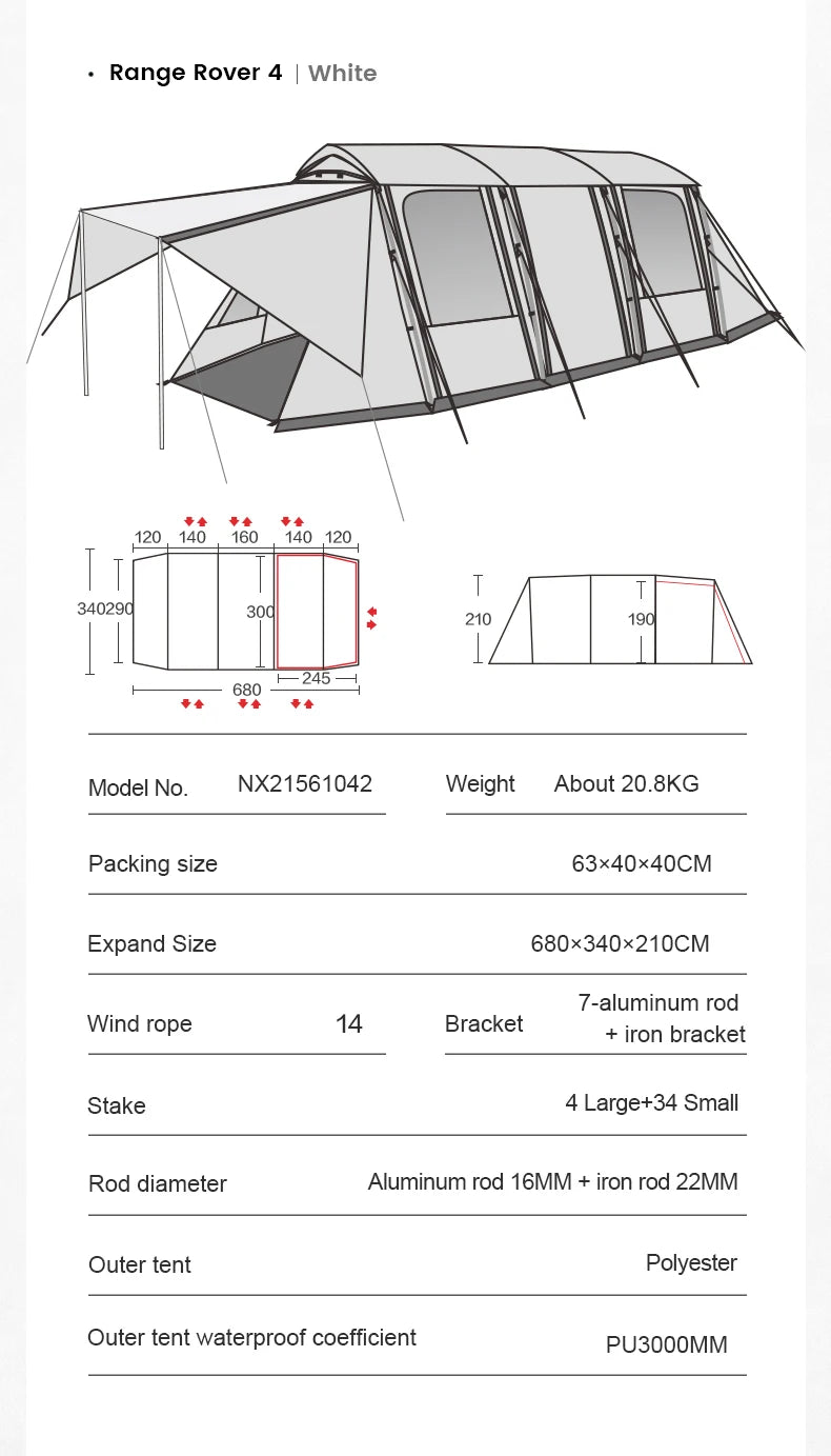 Tunnel Tent Living Shell Tent Large Blow Tent Invite Space in USA