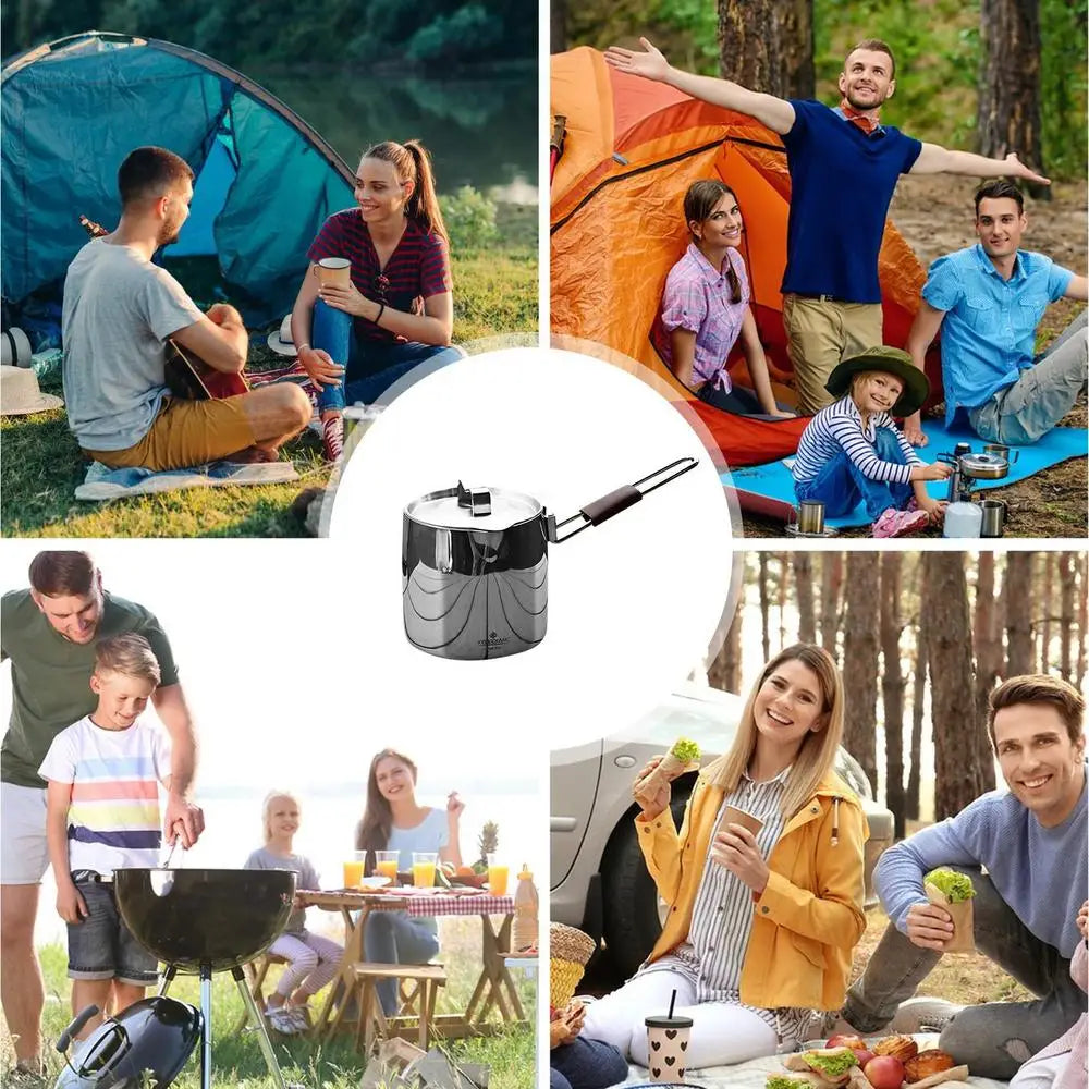 Camping Cooking Pot Outdoor Cooking Sauce Pot With Handle in USA.