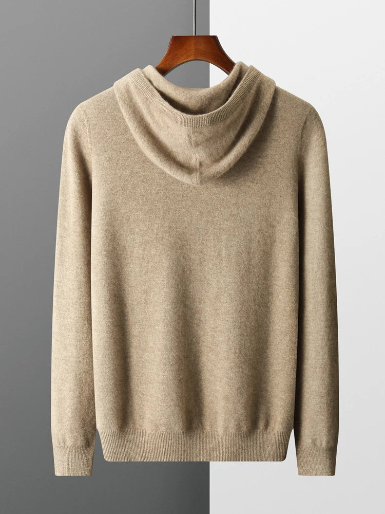 New Autumn Winter Men's Cashmere Hoodie Sweater IN USA.