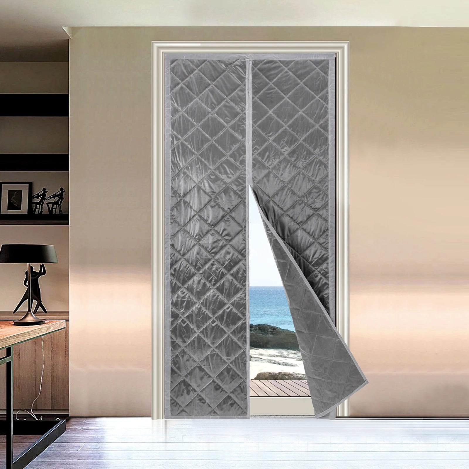 Magnetic Thermal Insulated Door Curtain Door Insulation Curtain in USA