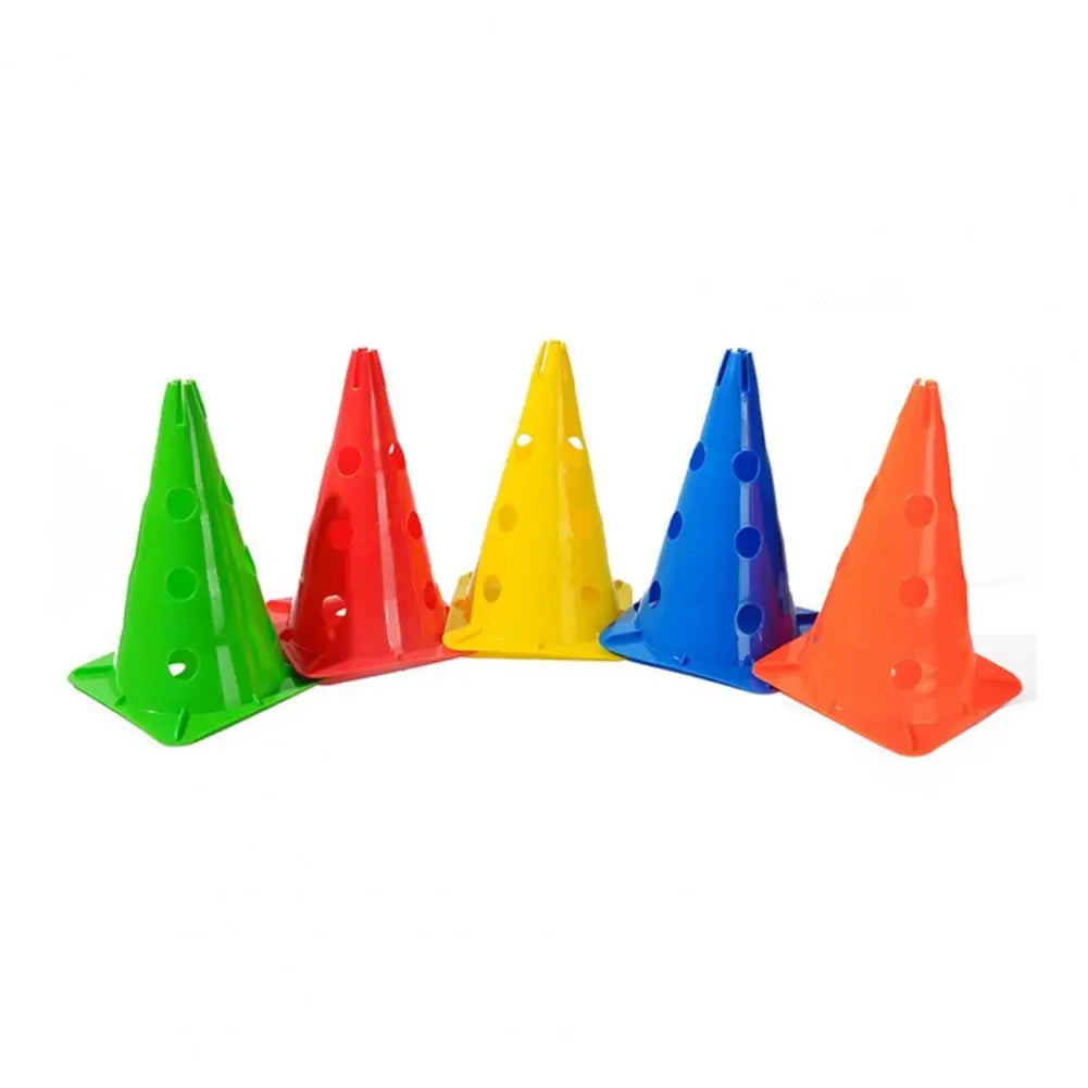 Soccer Training Cone Hole Design Bright Color Resilient Anti-cracking 