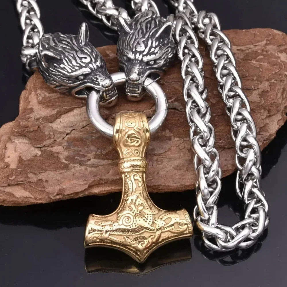 Fashionable Exquisite New Retro Nordic Viking Hammer Pendant in USA