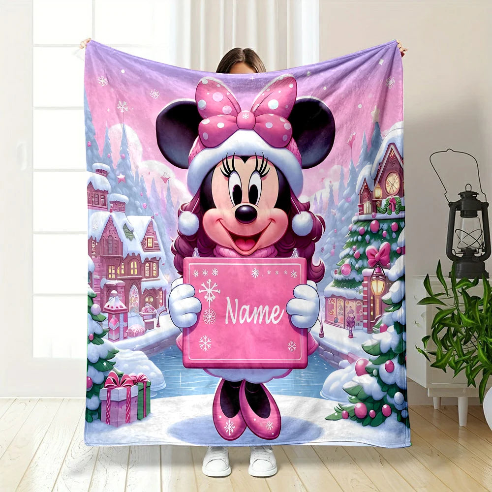 Customized Name Personalized Blanket Disney Minnie Mouse in USA