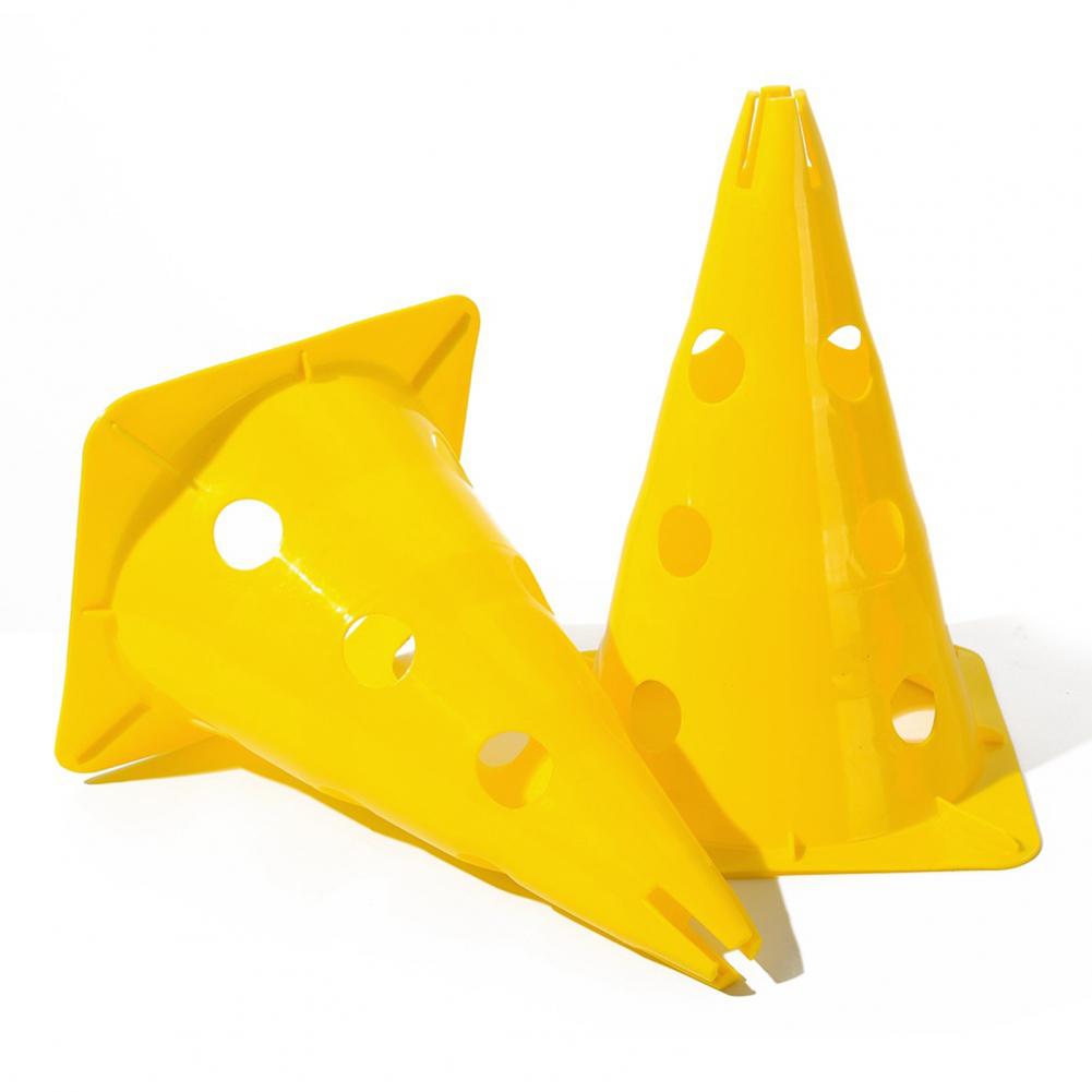 Soccer Training Cone Hole Design Bright Color Resilient Anti-cracking 