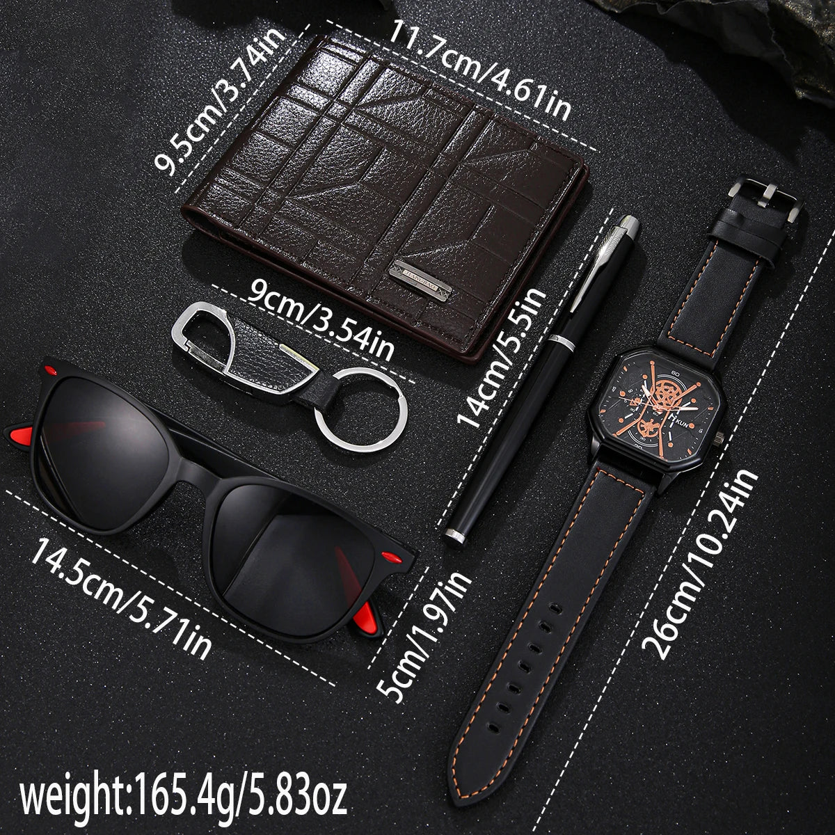 fashionable trendy business men's wallet set in USA