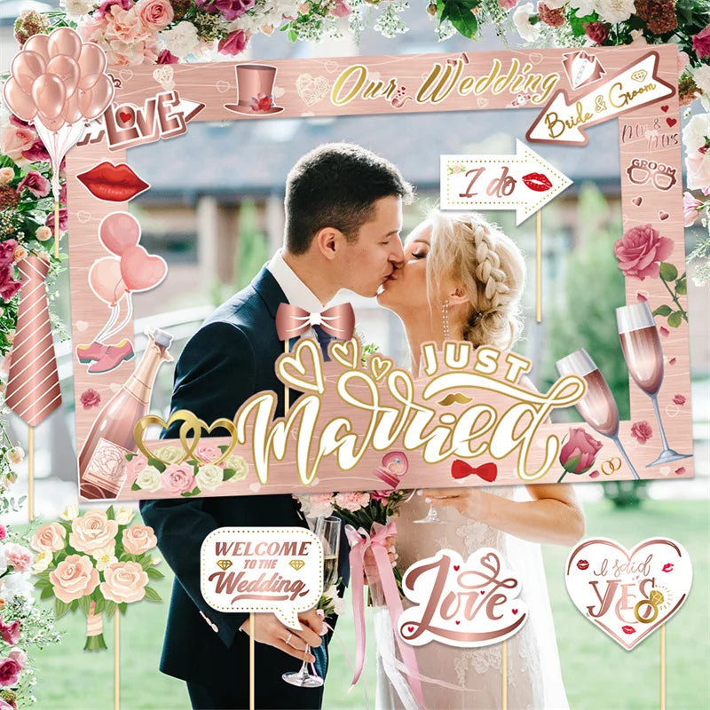 Wedding Photo Frame & Photo Props Set Wedding Picture Frame Photo Boot