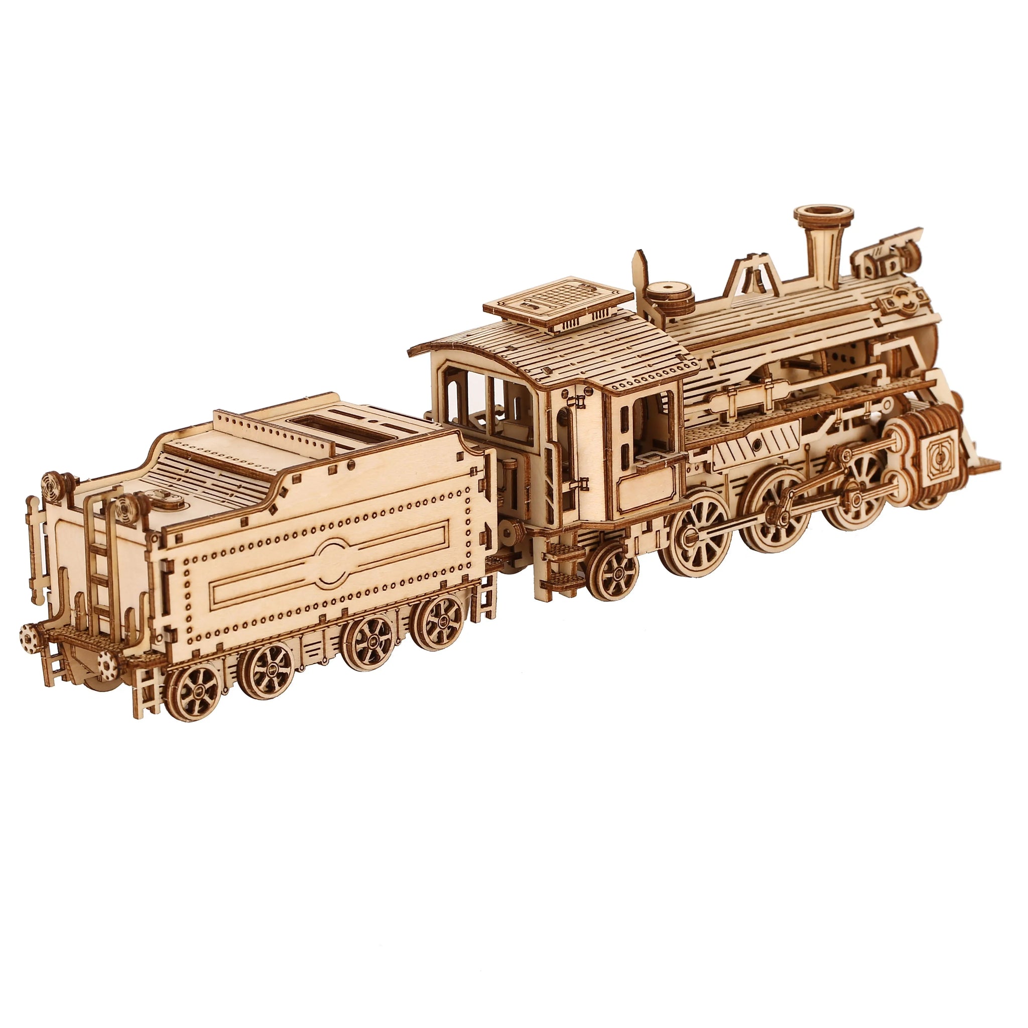 Locomotive Model DIY Wooden Puzzle Building Block Kits in USA