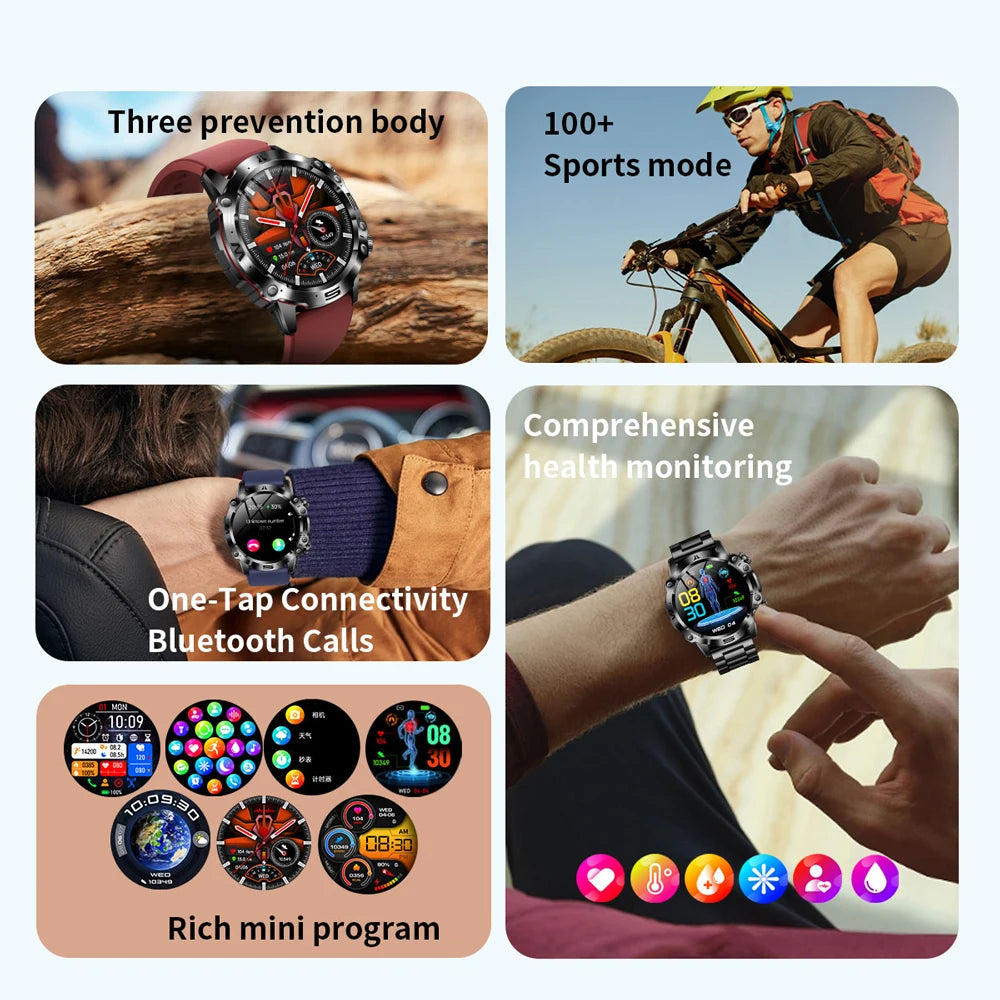 Bluetooth Call Smart Watch Men Health Blood Pressure IN USA.