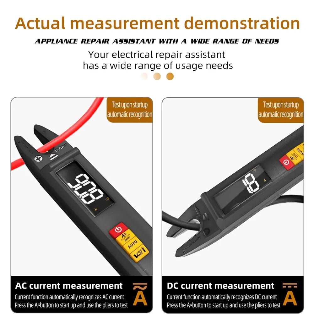 BSIDE Digital Clamp Meter Fork DC AC Professional 100A Ammeter Pliers 