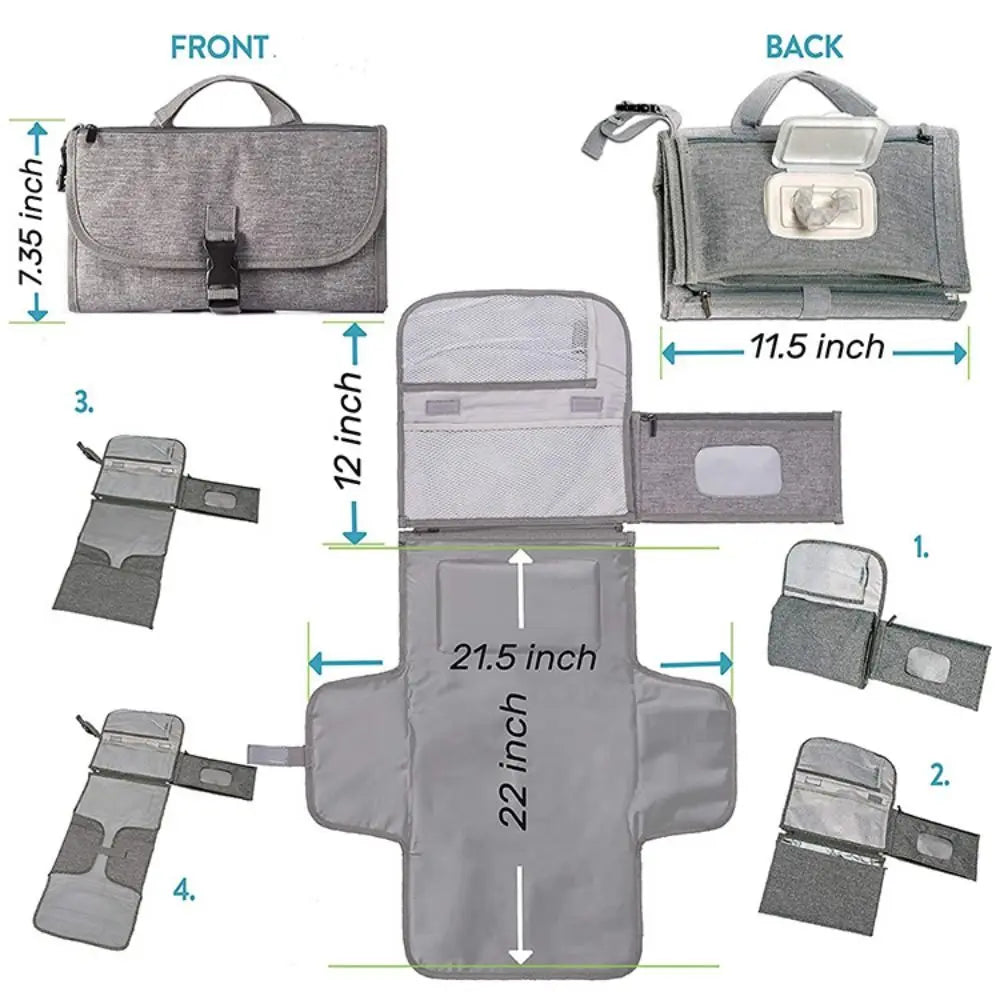 Portable Changing Pad Baby Diaper Bag Travel Changing in USA