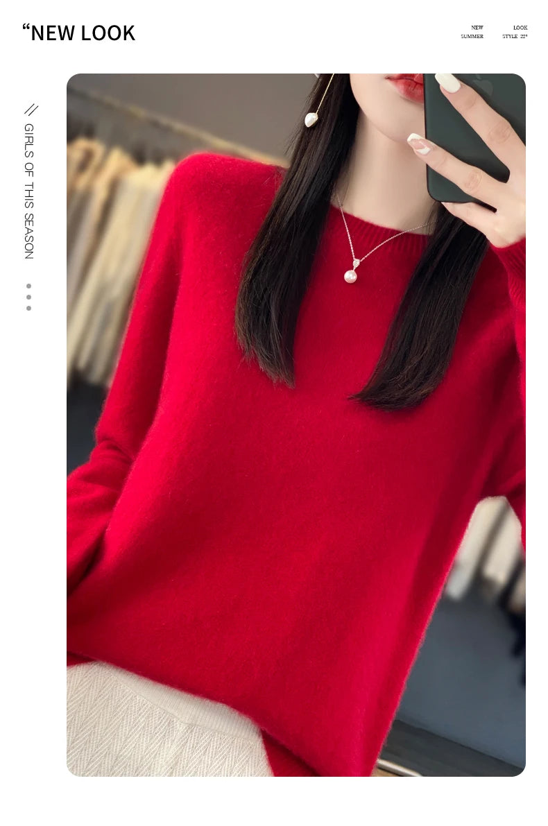 New cashmere sweater women's sweater autumn in USA