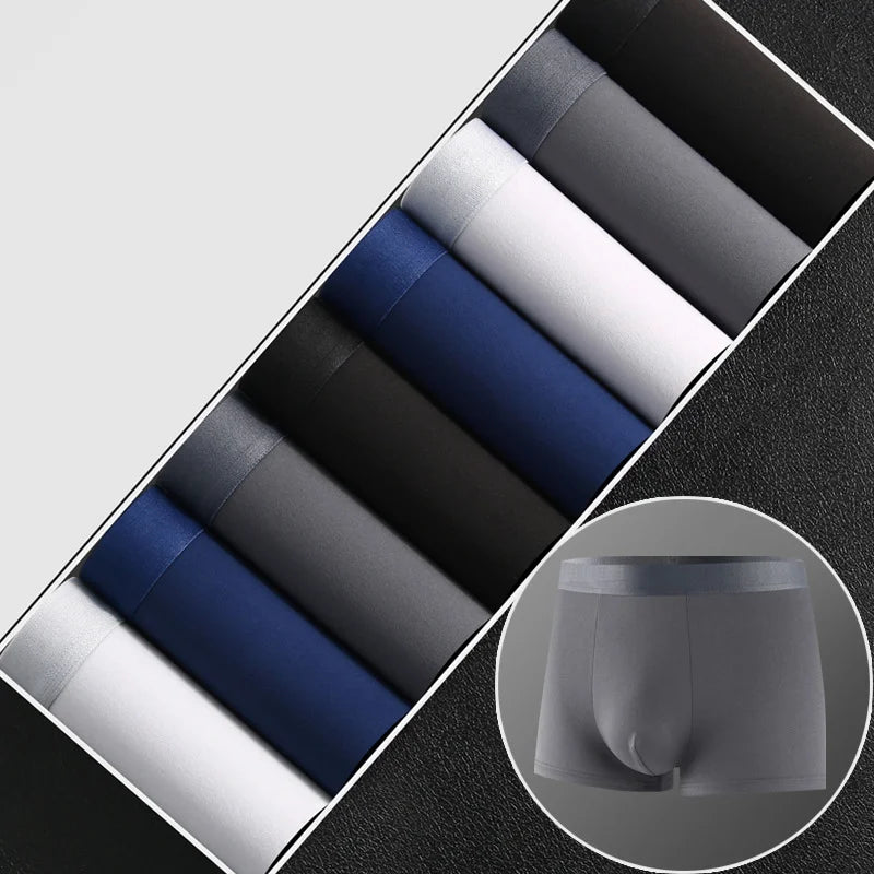 Men's Sexy Underwear Boxer Shorts Milk Silk Soft in USA