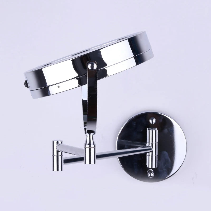 Wall Mounted Folding Arm Extend Bathroom Mirror With LED Light in USA.