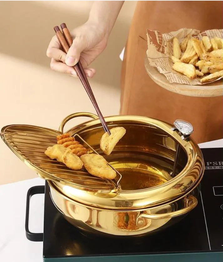 Stainless Steel Pan ,Tempura Fryer Pan, cookware in USA.