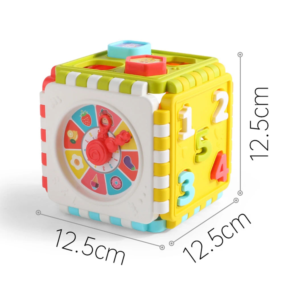 Toddler Activity Cube Box Shape Number Sorting Toys in USA