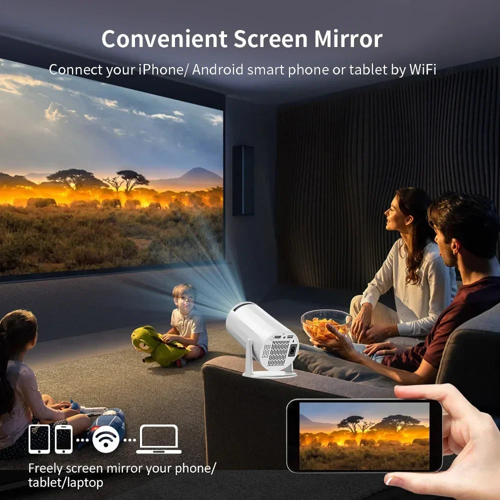 Mini Portable 4K Pro Projector Smart Home Theater LED in USA.