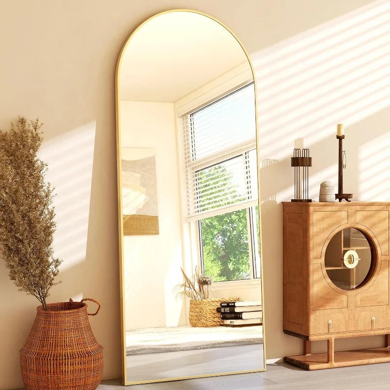 Arched Full Length Mirror - Wall Mounted Floor Mirror in USA.