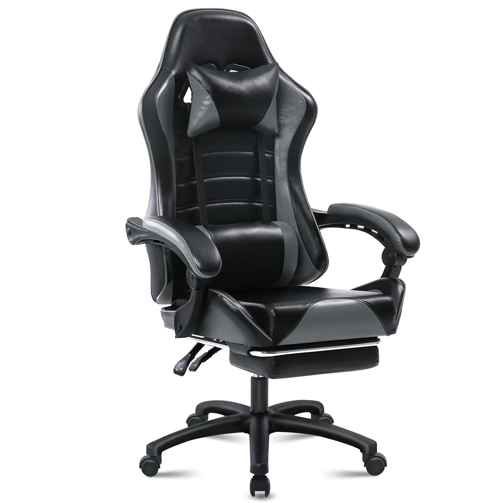 Ergonomic Gaming Chair with Footrest, PU Leather IN USA.